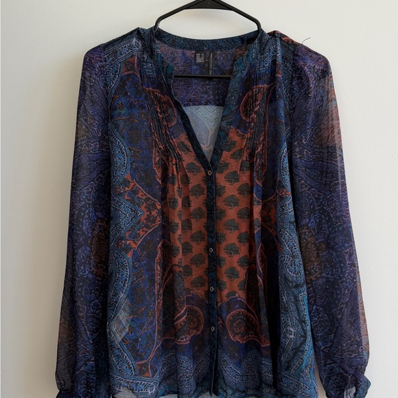 Mango Multicolor Patterned Blouse - Picture 2 of 5